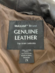Black Leather Jacket (2X)