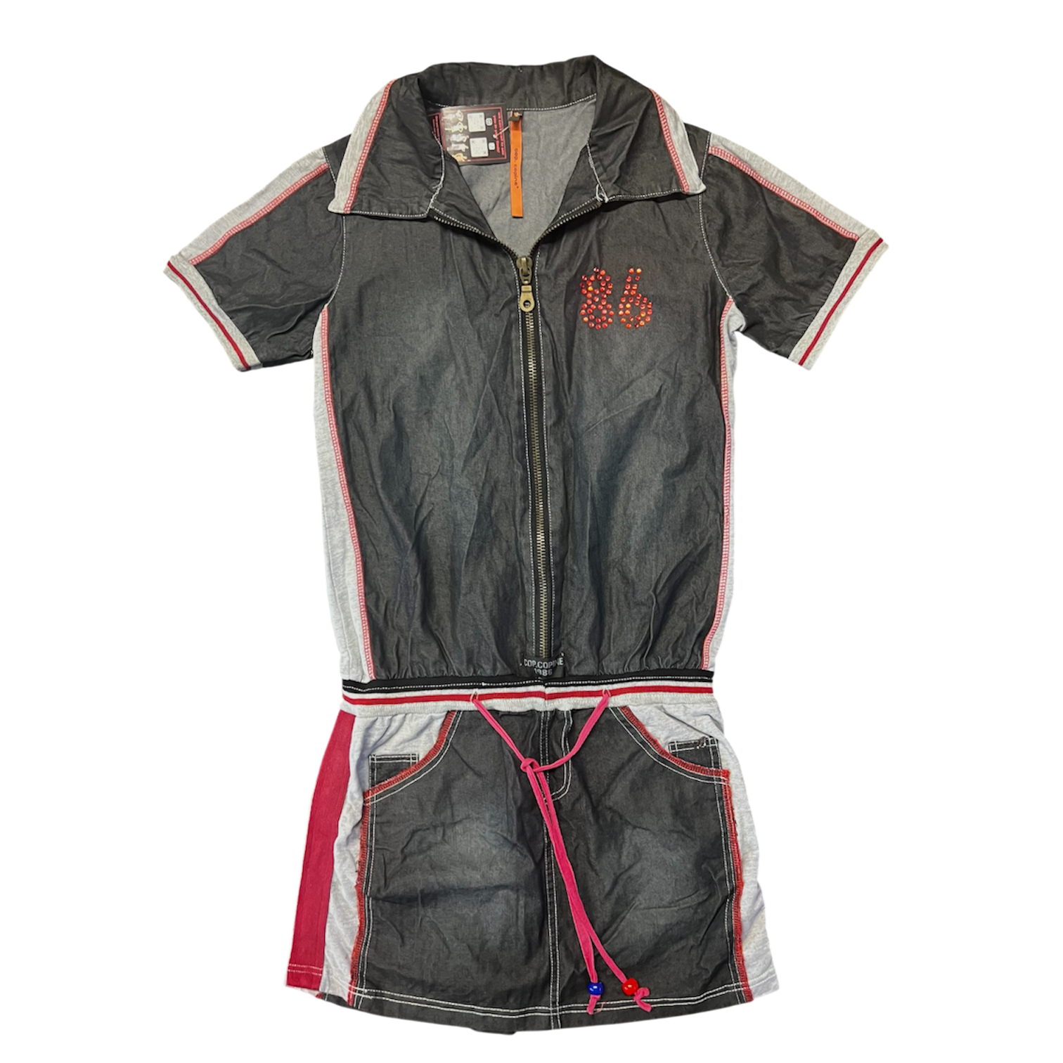 Cop Copine Denim Jersey Jumpsuit (S)