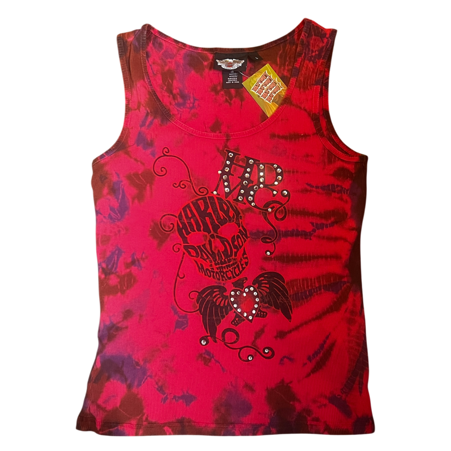 Harley Davidson Sleeveless Tie-Dye Tank (L)