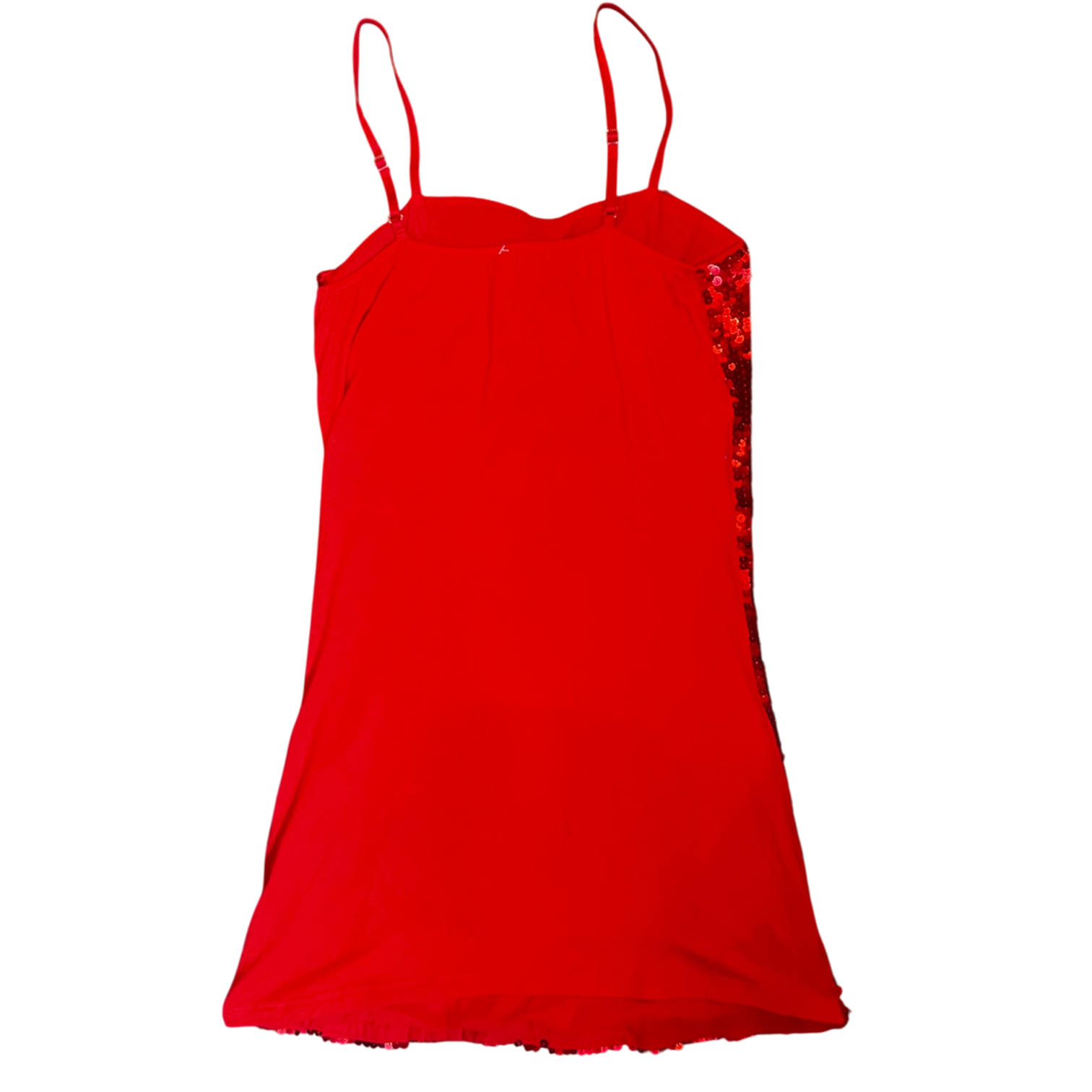 Red Sequin Floral Mini Dress (S)