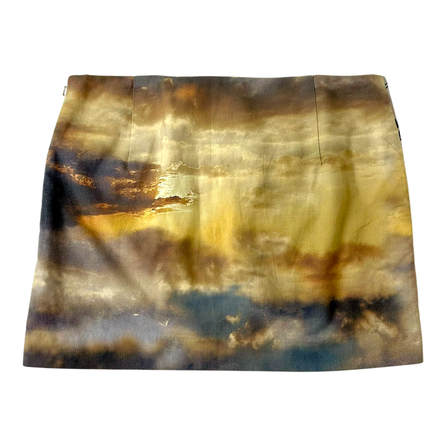 Early 2000s Statement Print Mini Skirt (M)