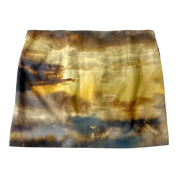 Early 2000s Statement Print Mini Skirt (M)