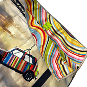 Early 2000s Statement Print Mini Skirt (M)