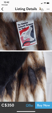 Olympia limited faux fur coat