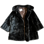 Brown Faux Fur Overcoat (M/L)