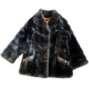 Dark Brown Faux Fur Coat (M/L)