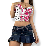 Mesh Polka Dot & Flower Cami (XS/S)