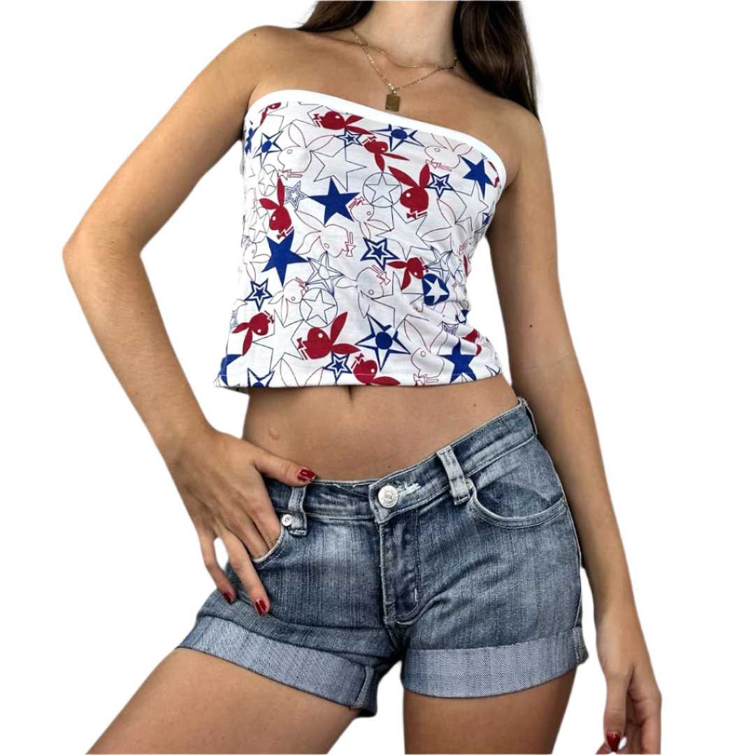 Playboy Stars & Bunnies Tube Top (S)
