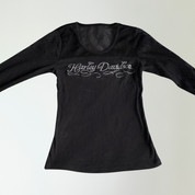 Y2K Harley Davidson Fishnet Top (S)