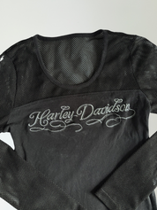 Y2K Harley Davidson Fishnet Top (S)