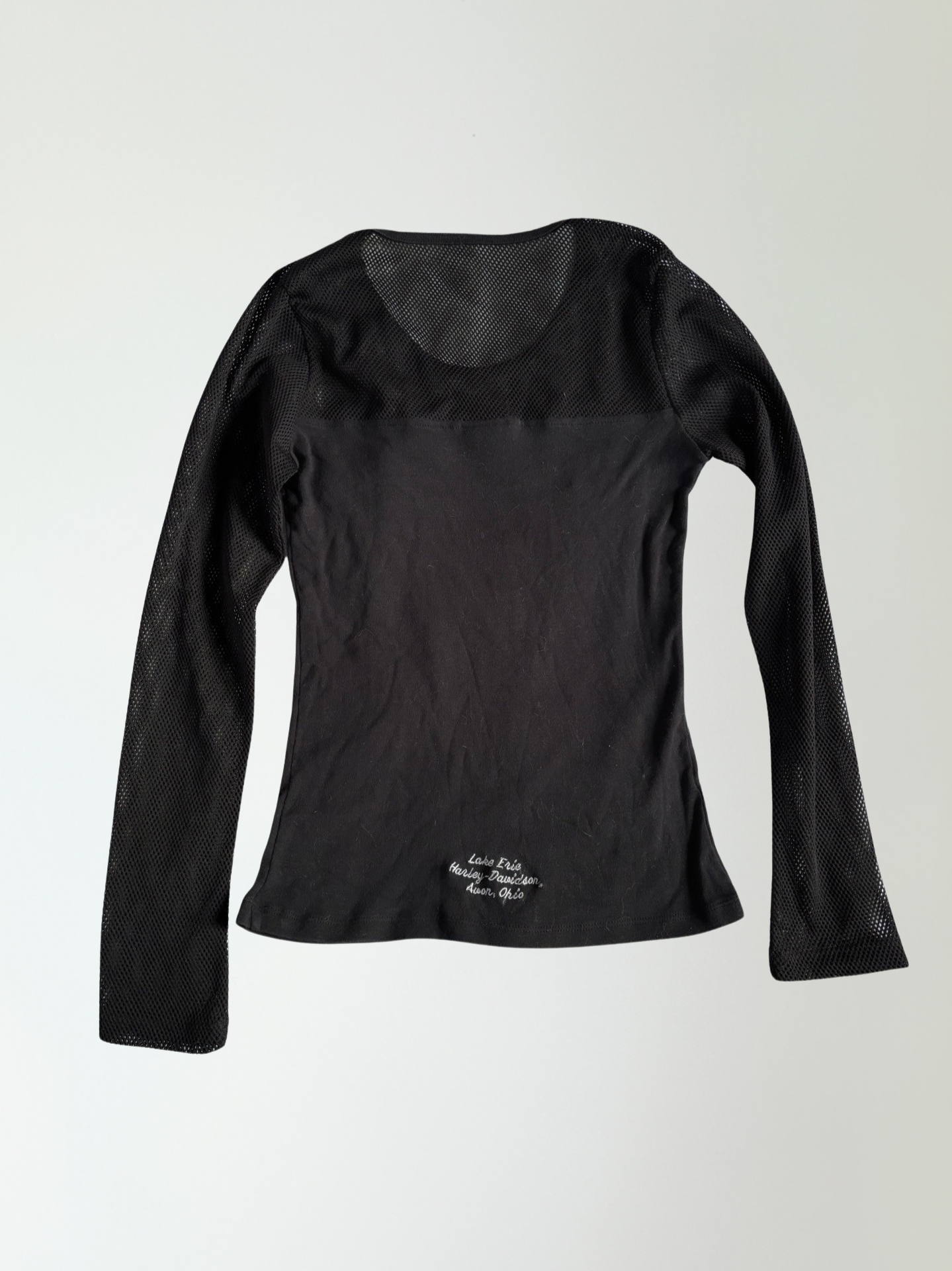 Y2K Harley Davidson Fishnet Top (S)