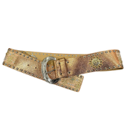 Deadstock Metallic Studded Boho Belt