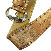 Deadstock Metallic Studded Boho Belt