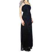 90s Shimmery Blue Gown (S)