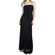 90s Shimmery Blue Gown (S)