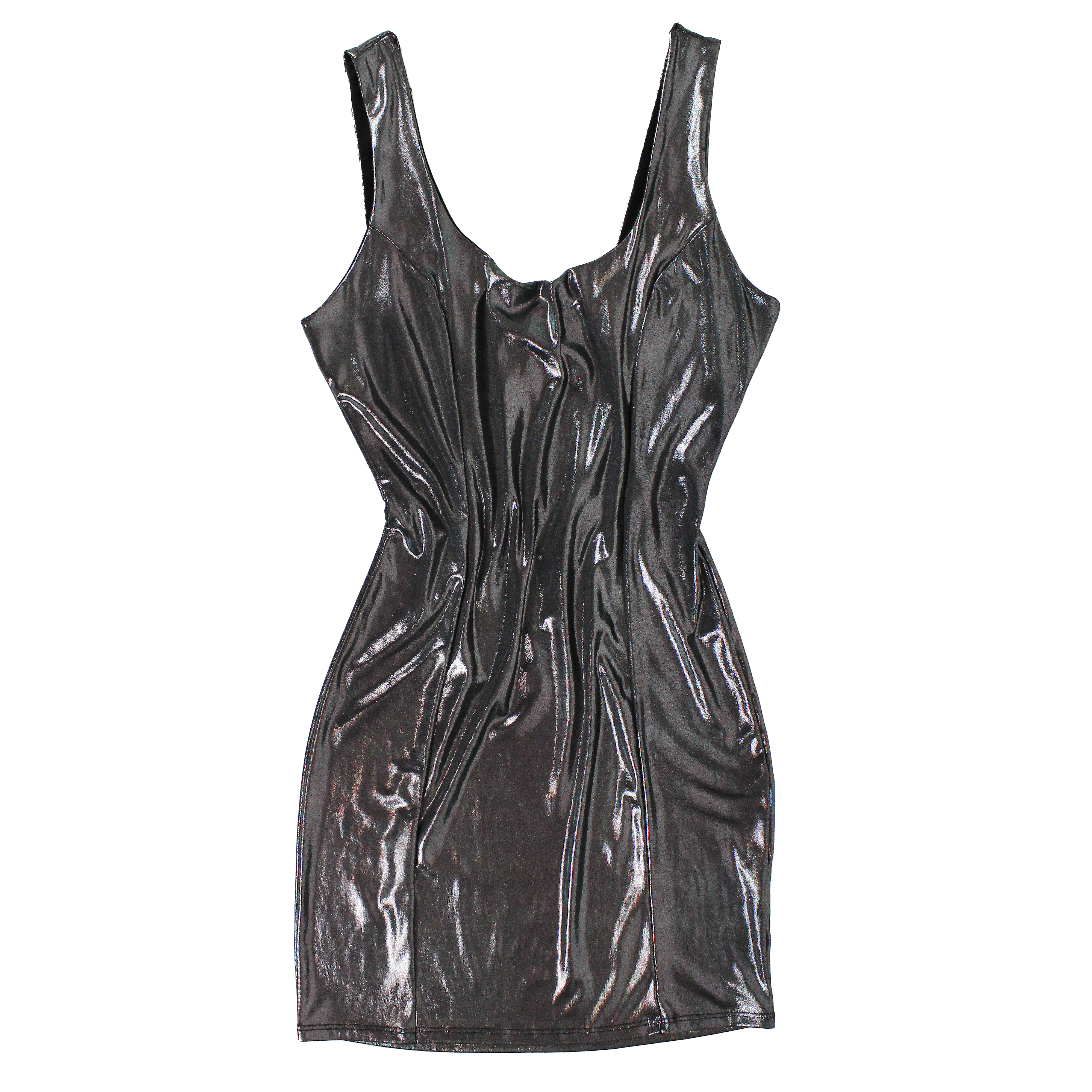 00s Metallic Mini Dress (S/M)