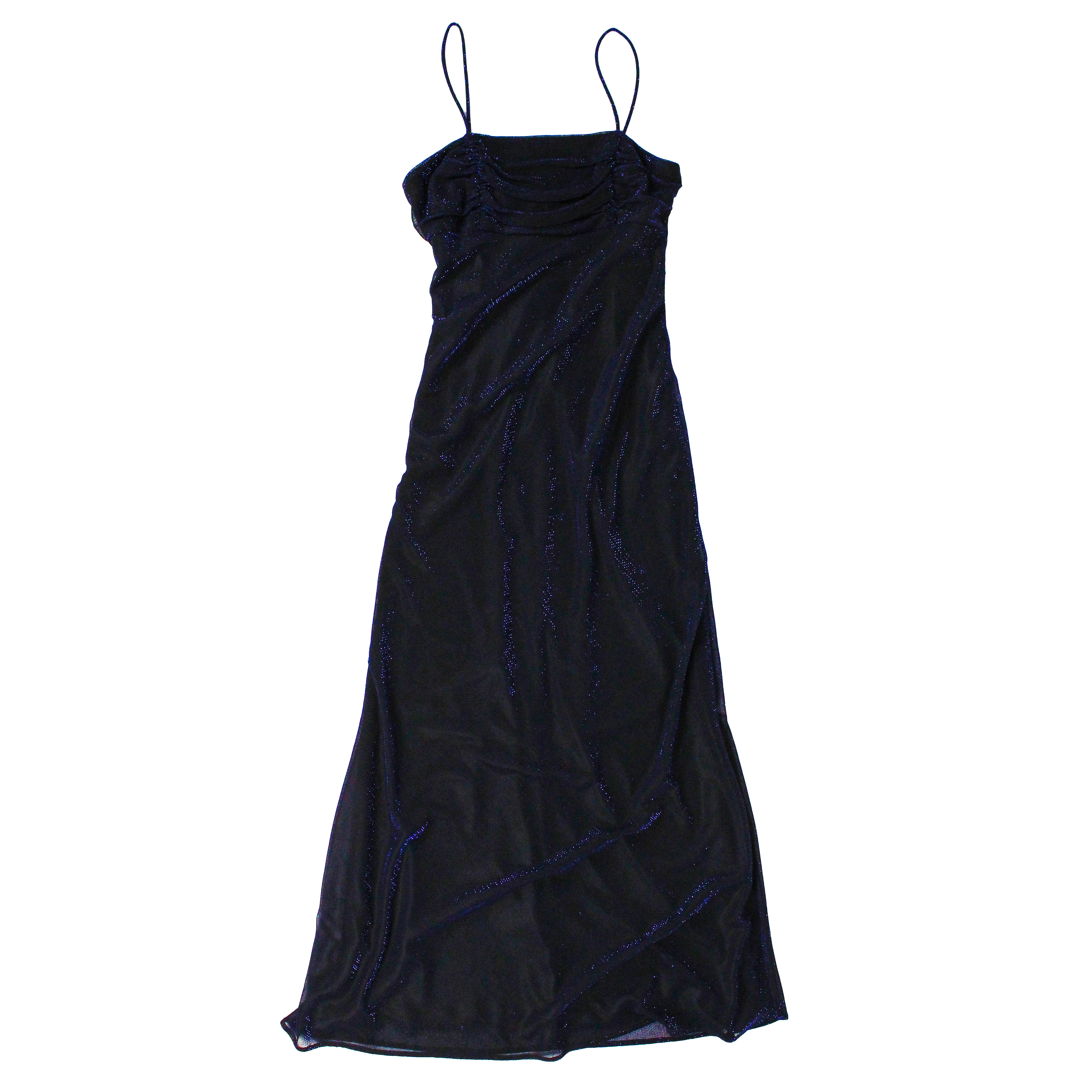 90s Shimmery Blue Gown (S)