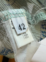 Vintage Italian 100% Silk Blouse (S/M)