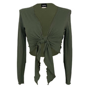 Y2K Tie Front Mesh Top (M)