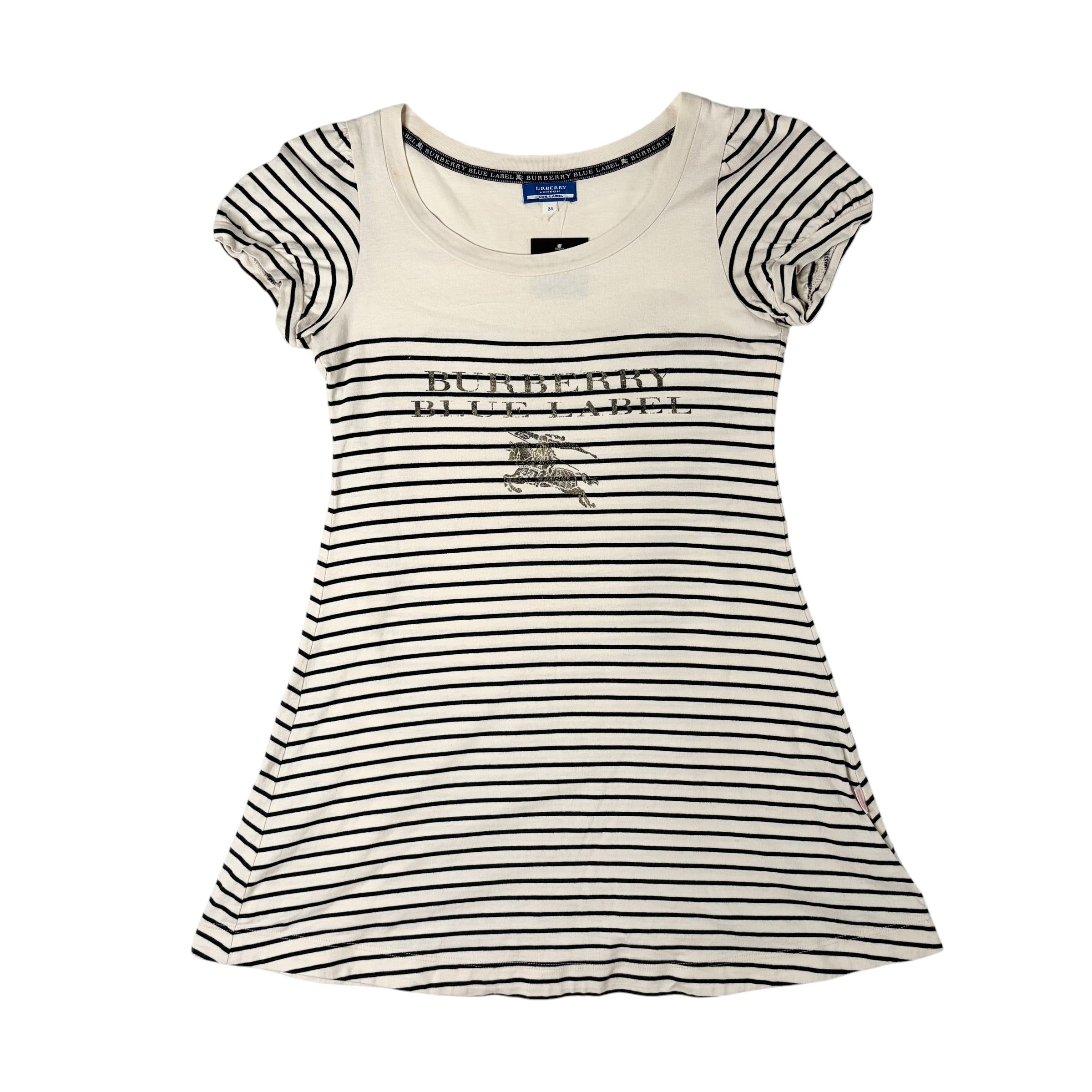 ワンピース Burberry stripe mini dress Burberry Stripe Babydoll Mini Dress (M) – Holy Thrift