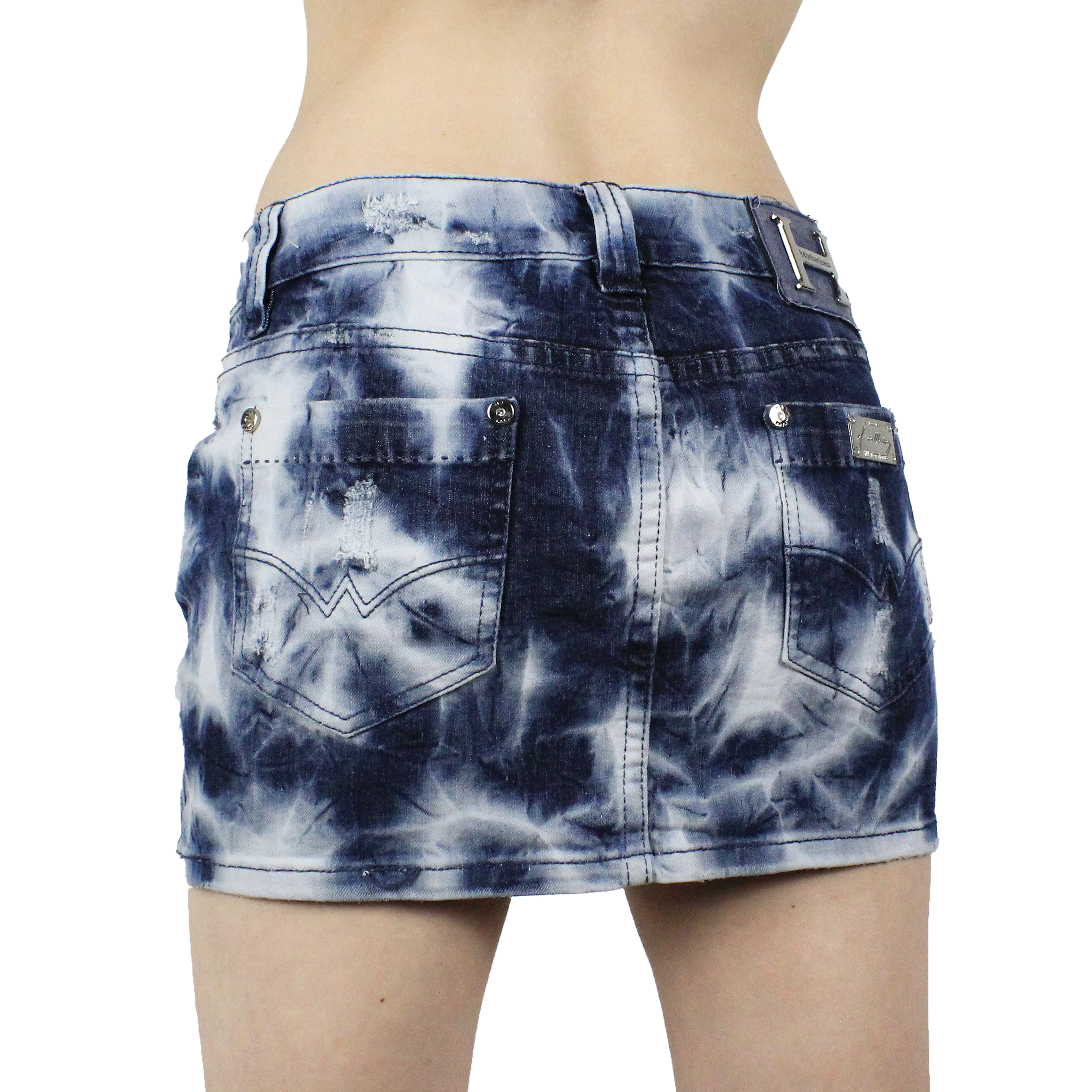 Italian Y2K Denim Mini Skirt (XS)