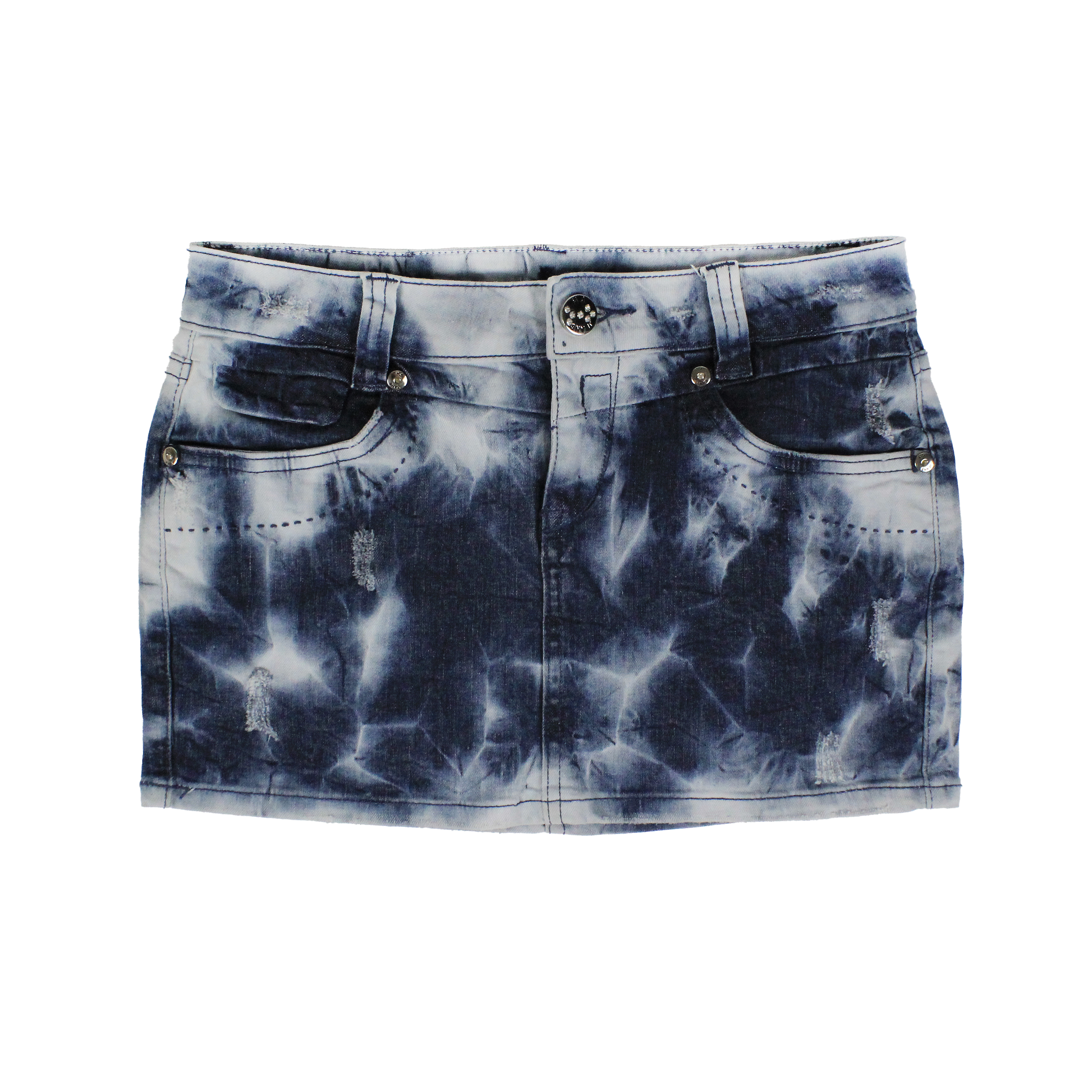 Italian Y2K Denim Mini Skirt (XS)