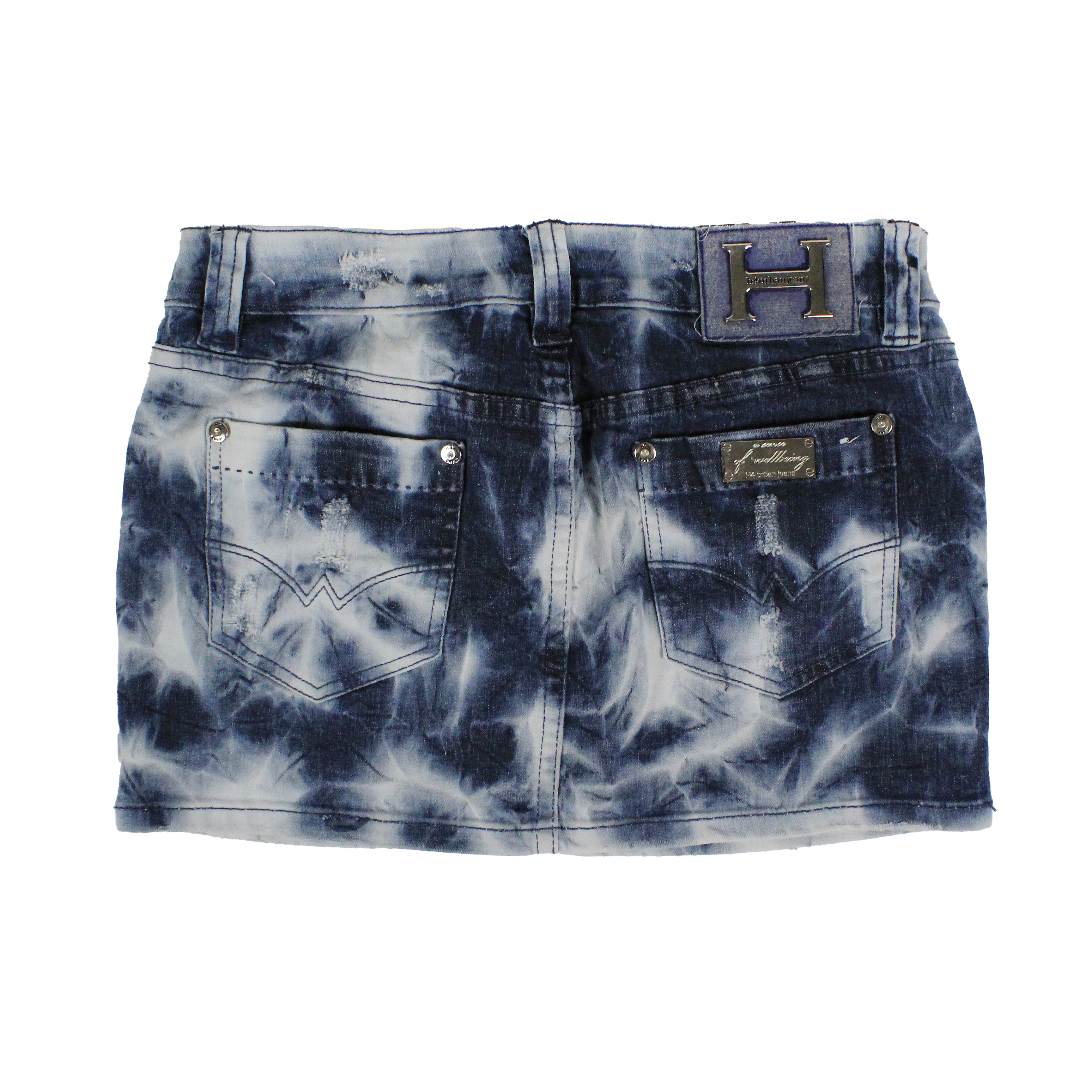 Italian Y2K Denim Mini Skirt (XS)