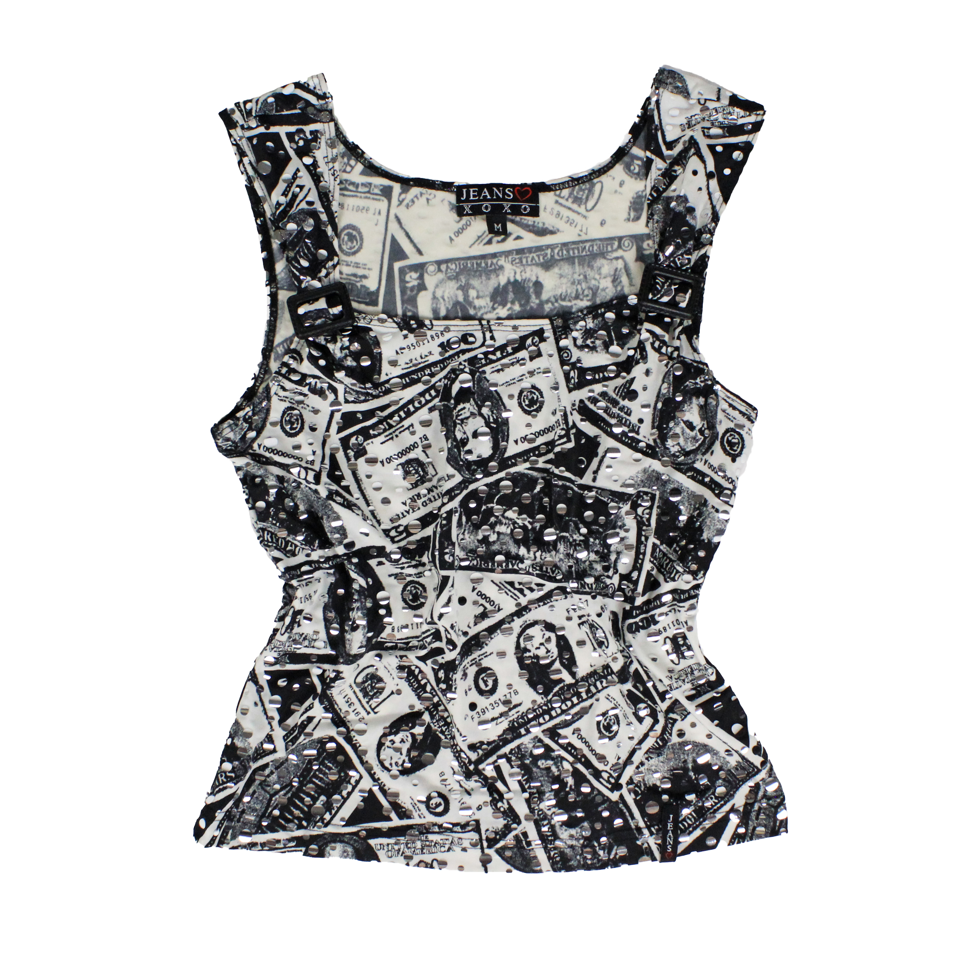 Y2K Money Print Top (S)