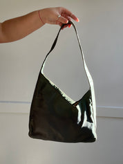 Vintage 1990s Nylon Asymmetrical Prada Shoulder Bag