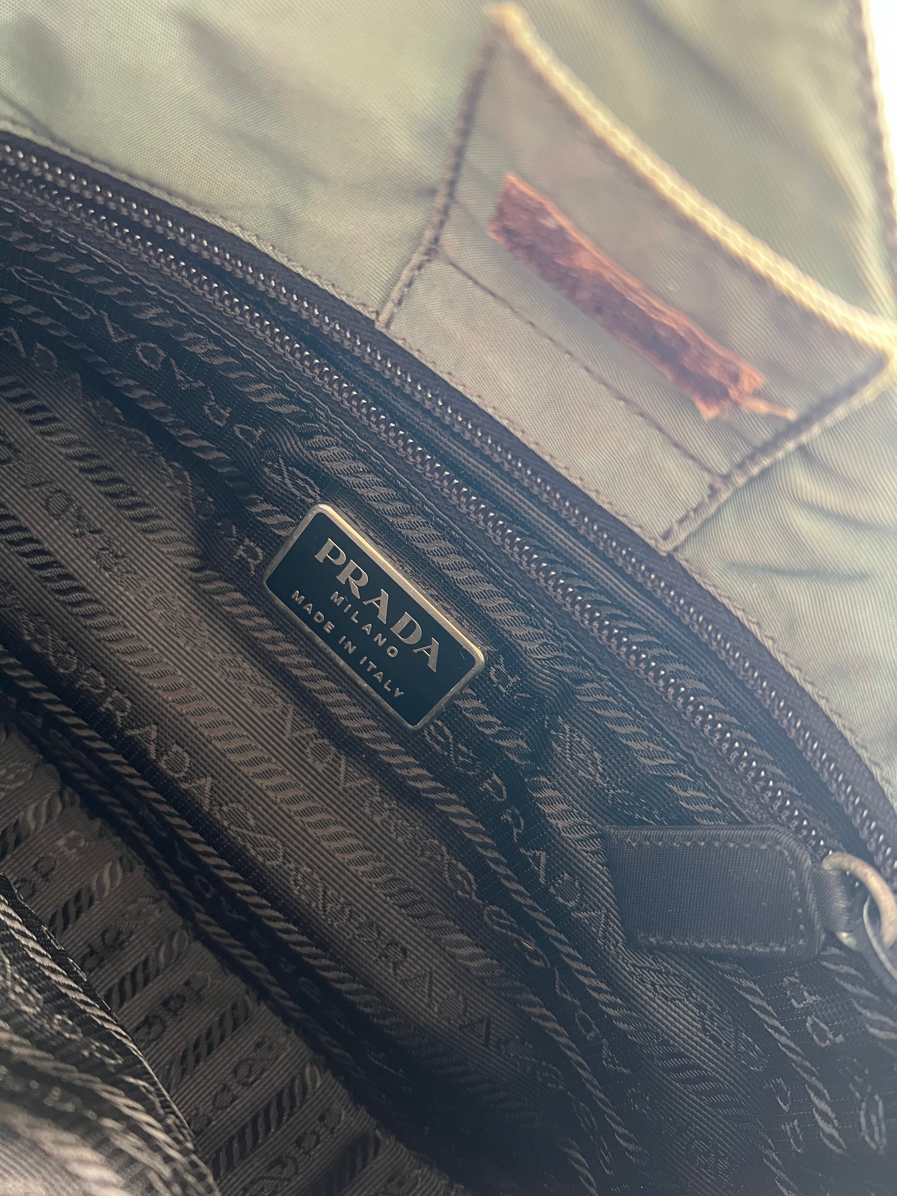 Vintage 1990s Nylon Asymmetrical Prada Shoulder Bag