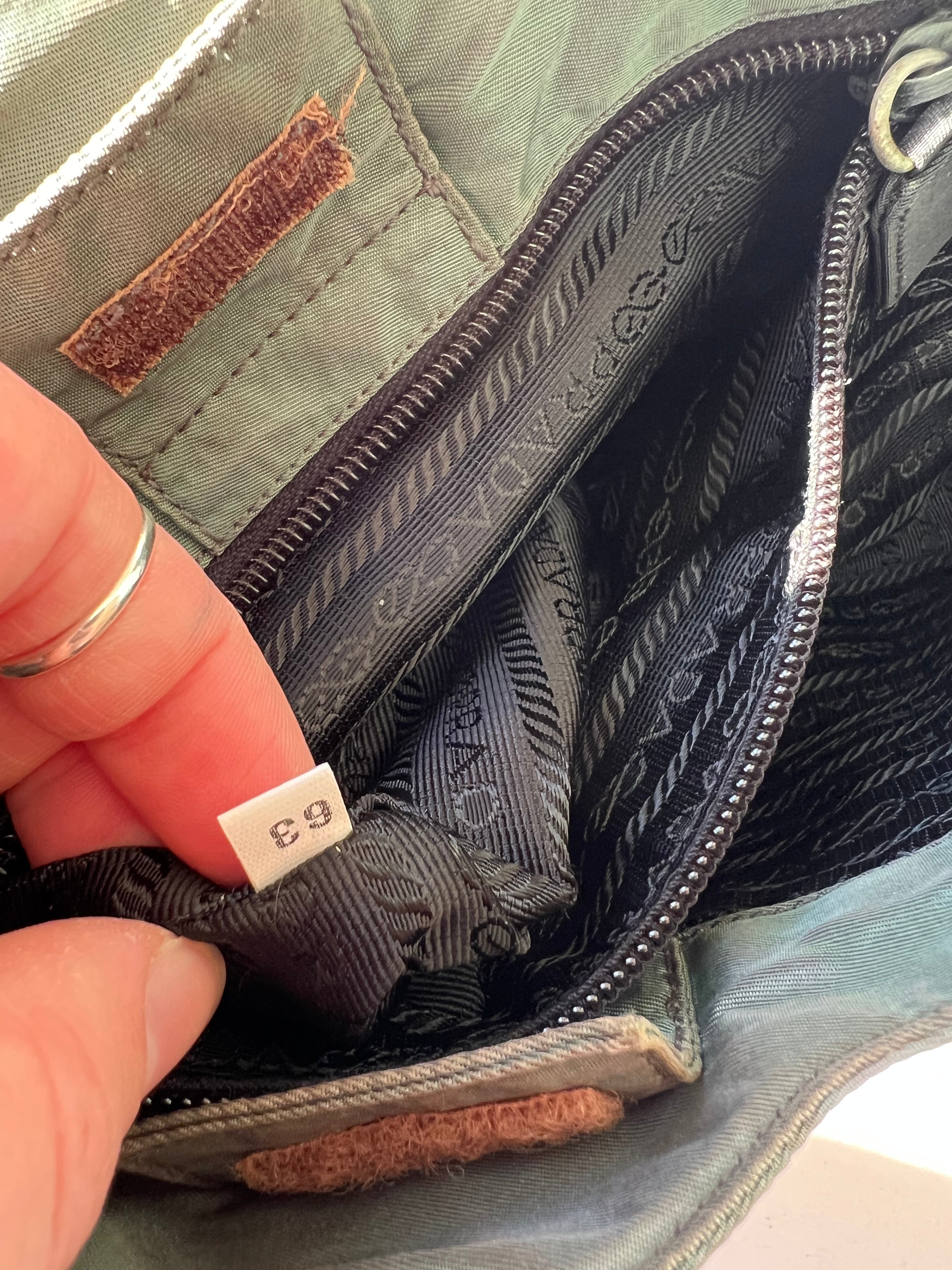 Vintage 1990s Nylon Asymmetrical Prada Shoulder Bag