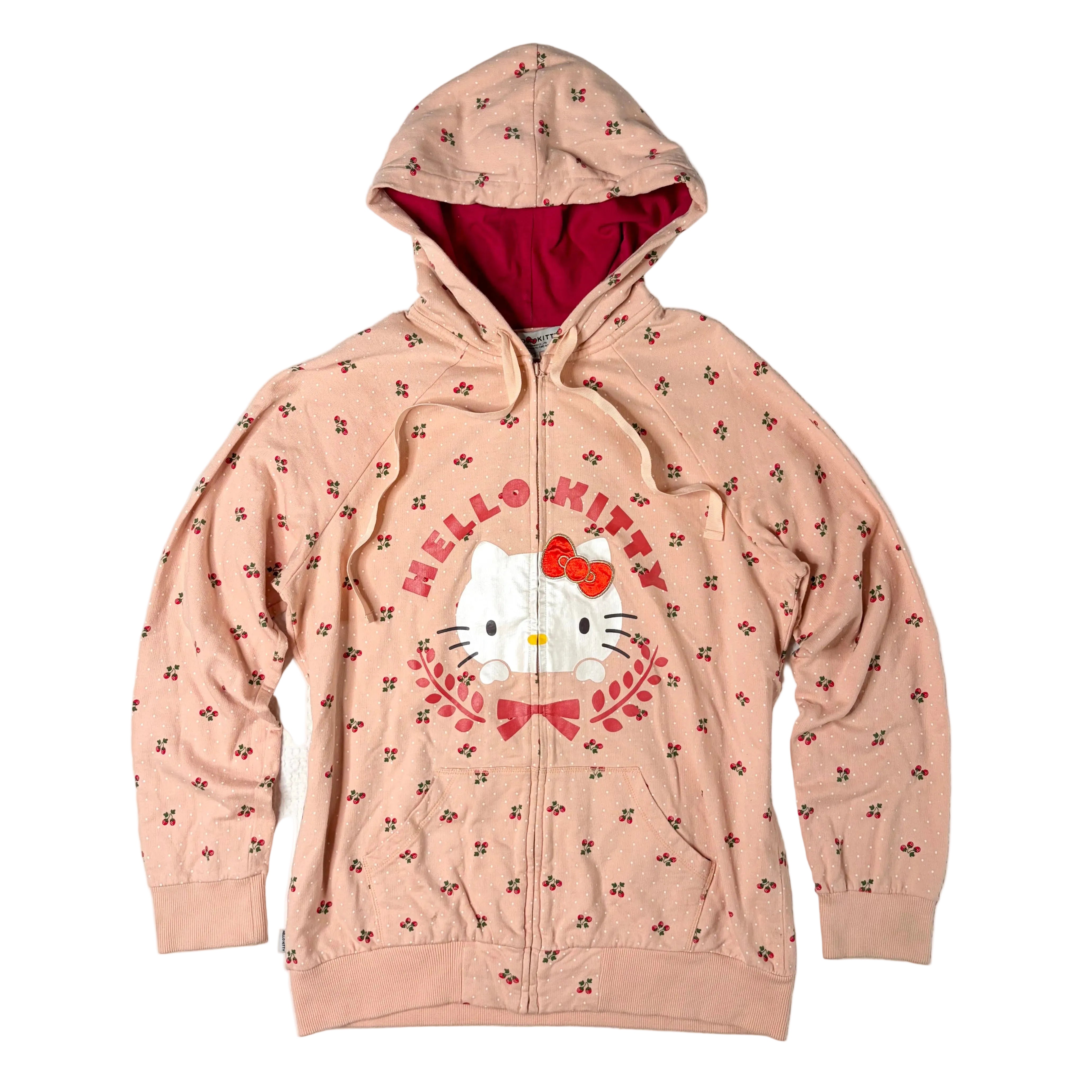 Hello Kitty Zip Up Hoodie (L) – Holy Thrift