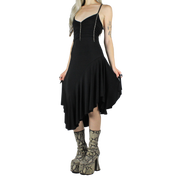 Euro Vintage Asymmetric Dress (S)