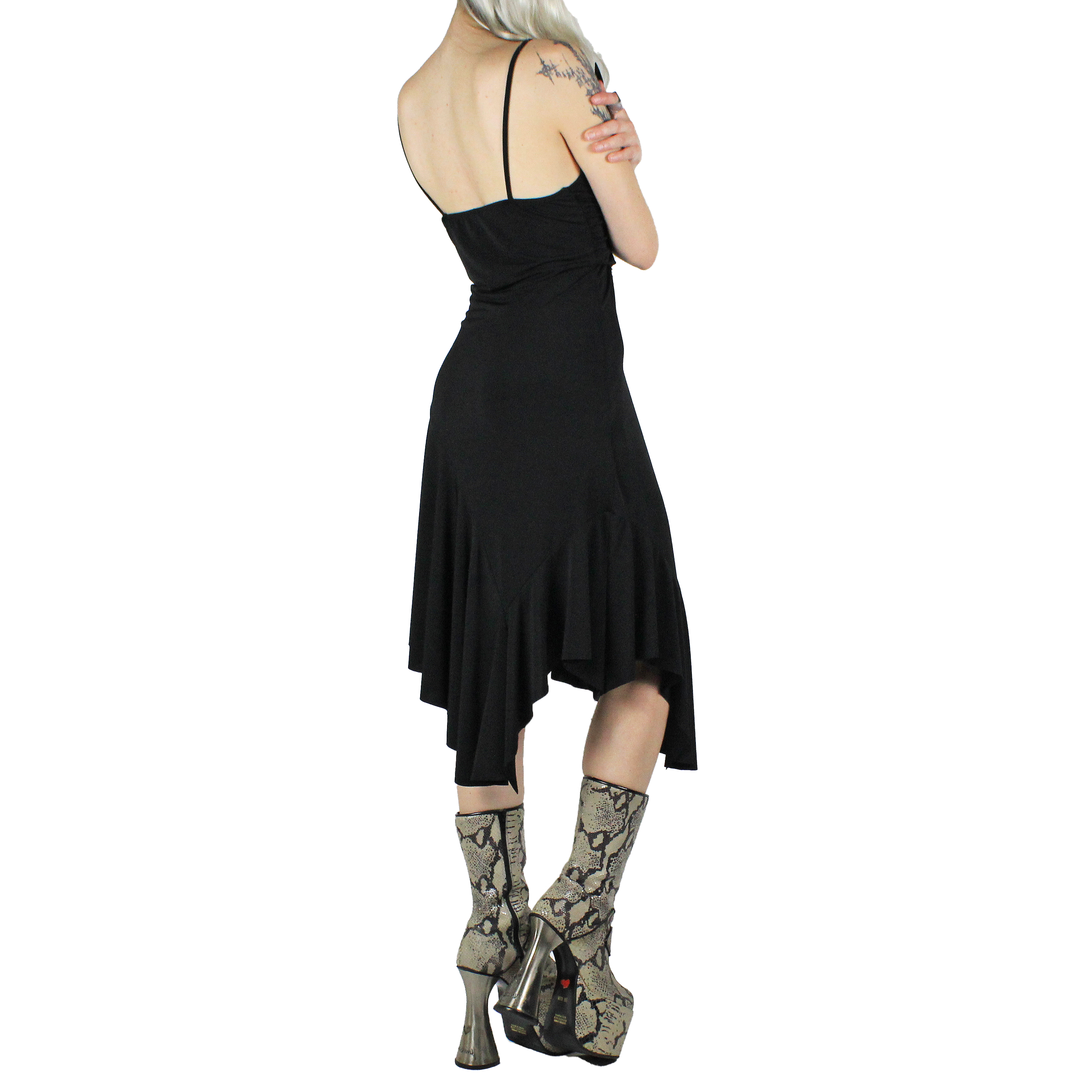 Euro Vintage Asymmetric Dress (S)