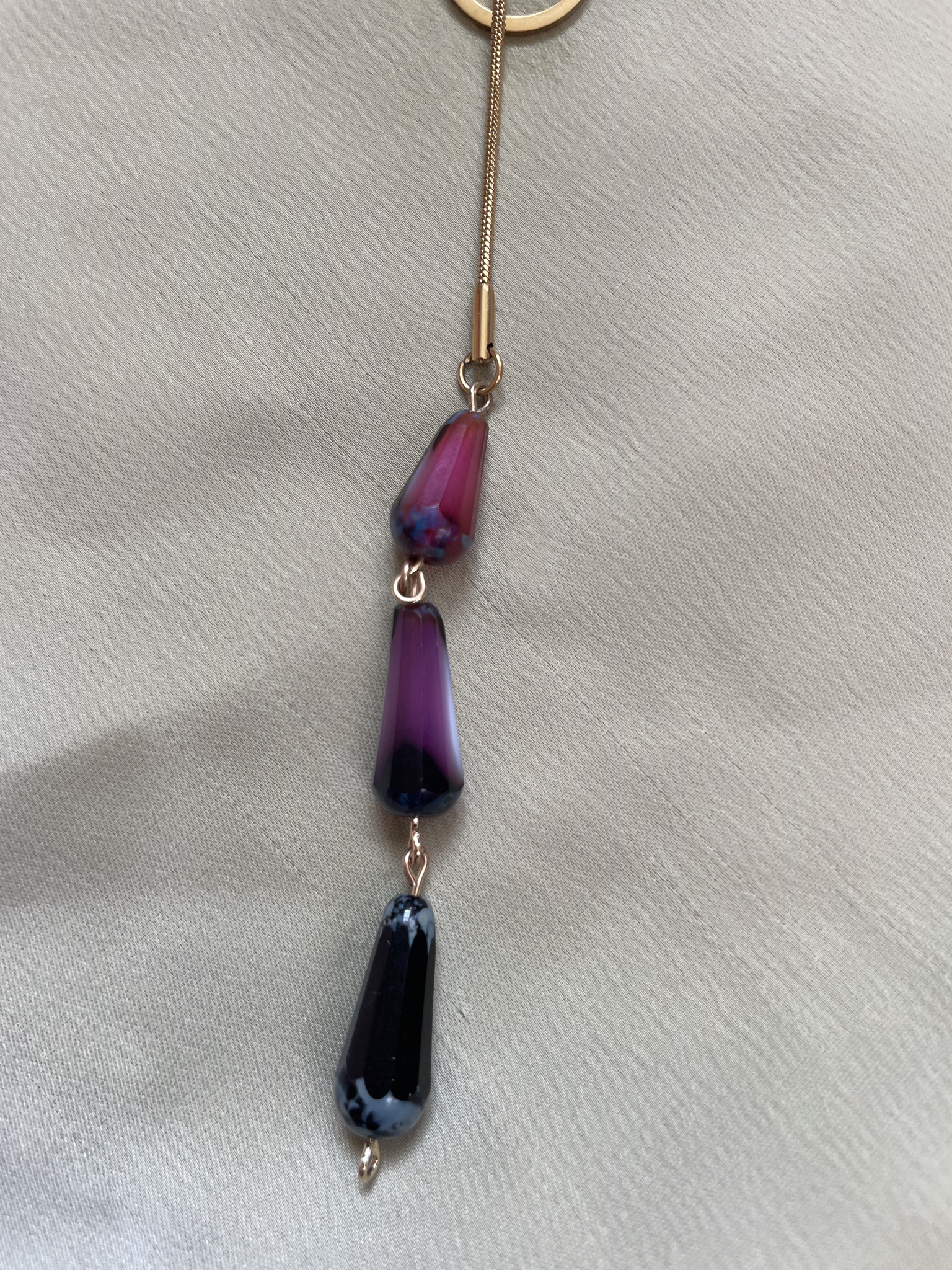 Glass Lantern Necklace