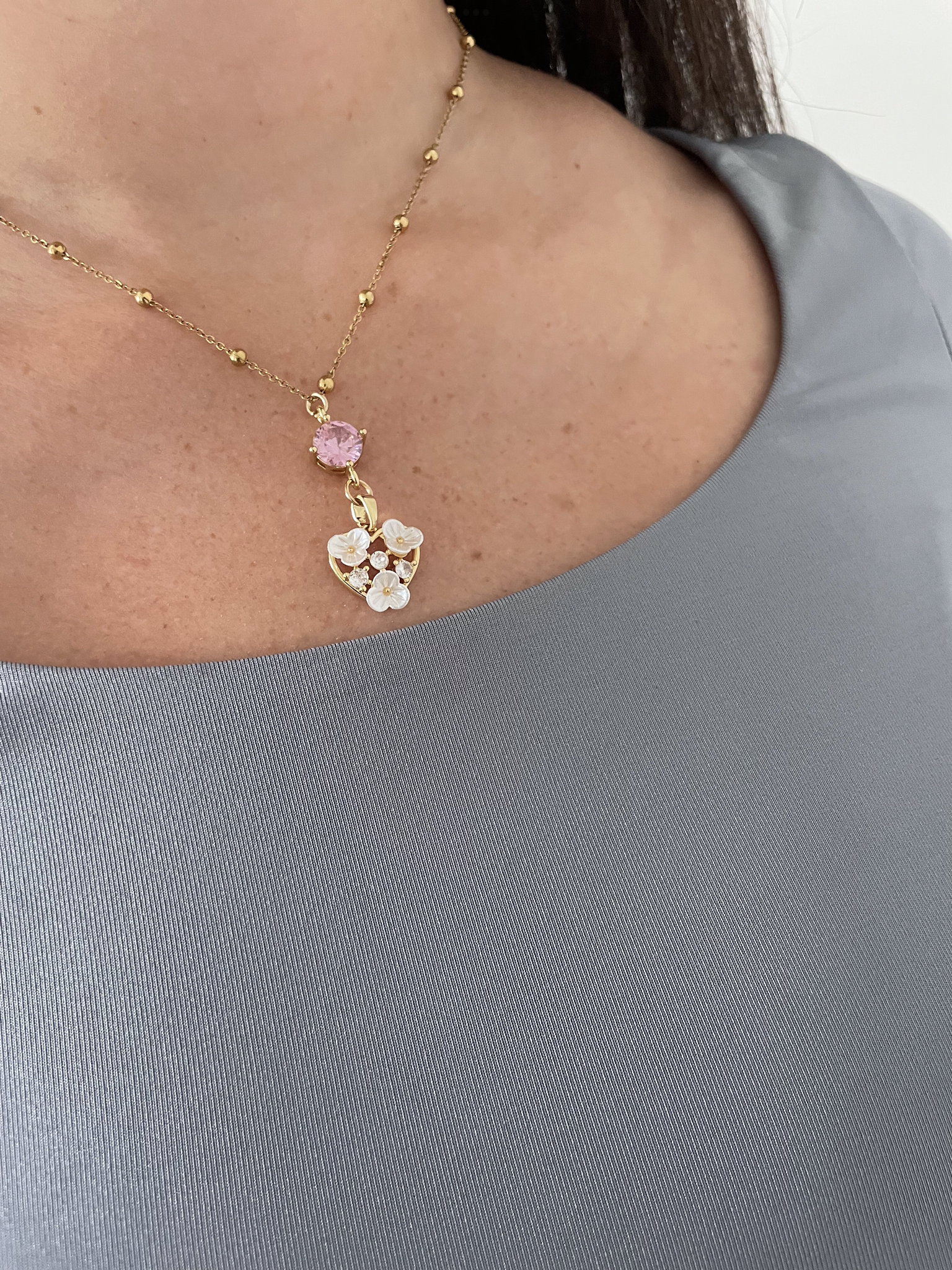 Plumeria Kiss Necklace