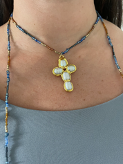 Beaded Cross Necklace