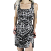 90s Snakeskin Mini Dress (XS)