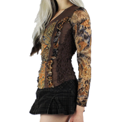 Italian Vintage Lace / Mesh Top (XS/S)