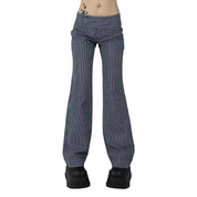 00s Guess Striped Flare Jeans (XS)