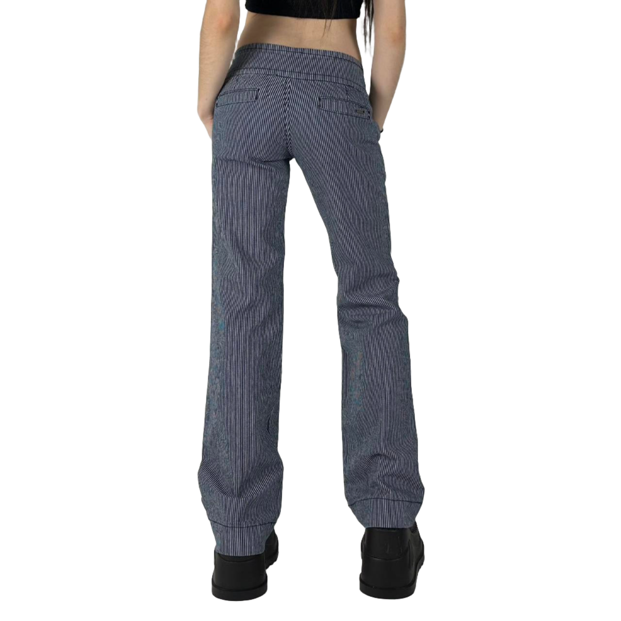 00s Guess Striped Flare Jeans (XS)
