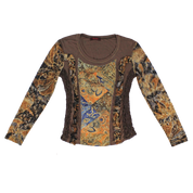 Italian Vintage Lace / Mesh Top (XS/S)