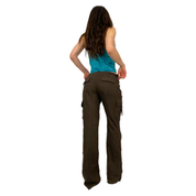 Chocolate Wool Cargo Pants (XS)