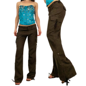 Chocolate Wool Cargo Pants (XS)