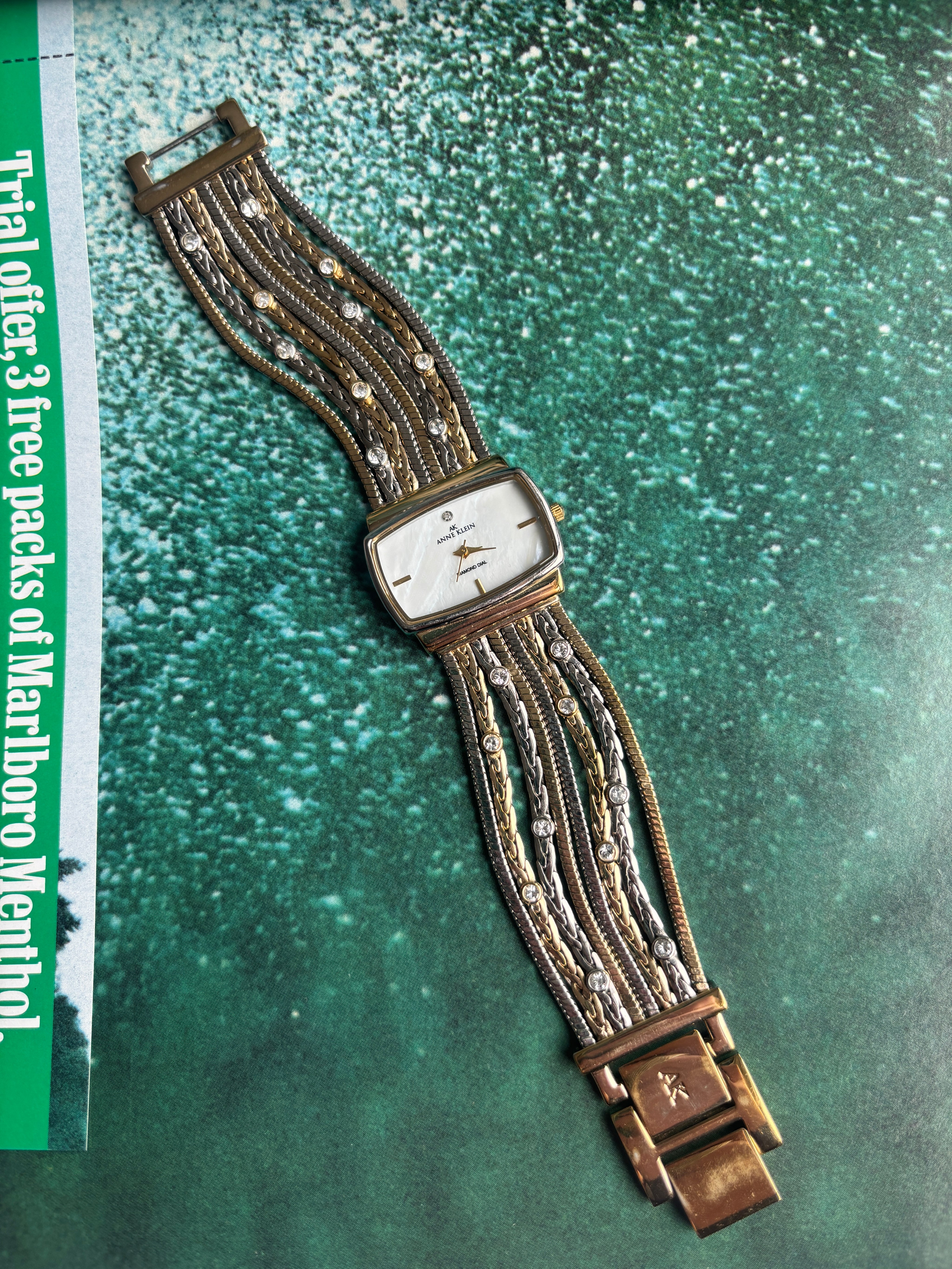 2000s AK Braided Diamond Watch