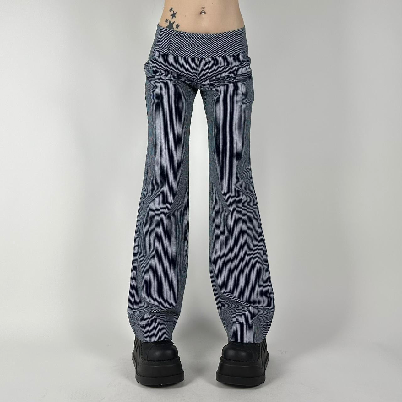 00s Guess Striped Flare Jeans (XS)