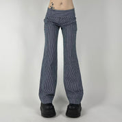 00s Guess Striped Flare Jeans (XS)