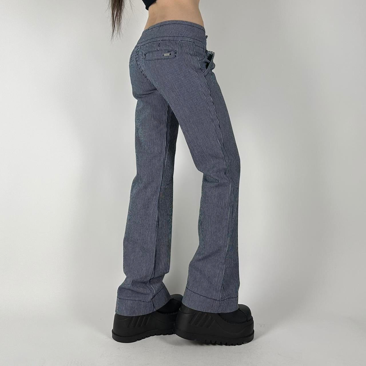 00s Guess Striped Flare Jeans (XS)