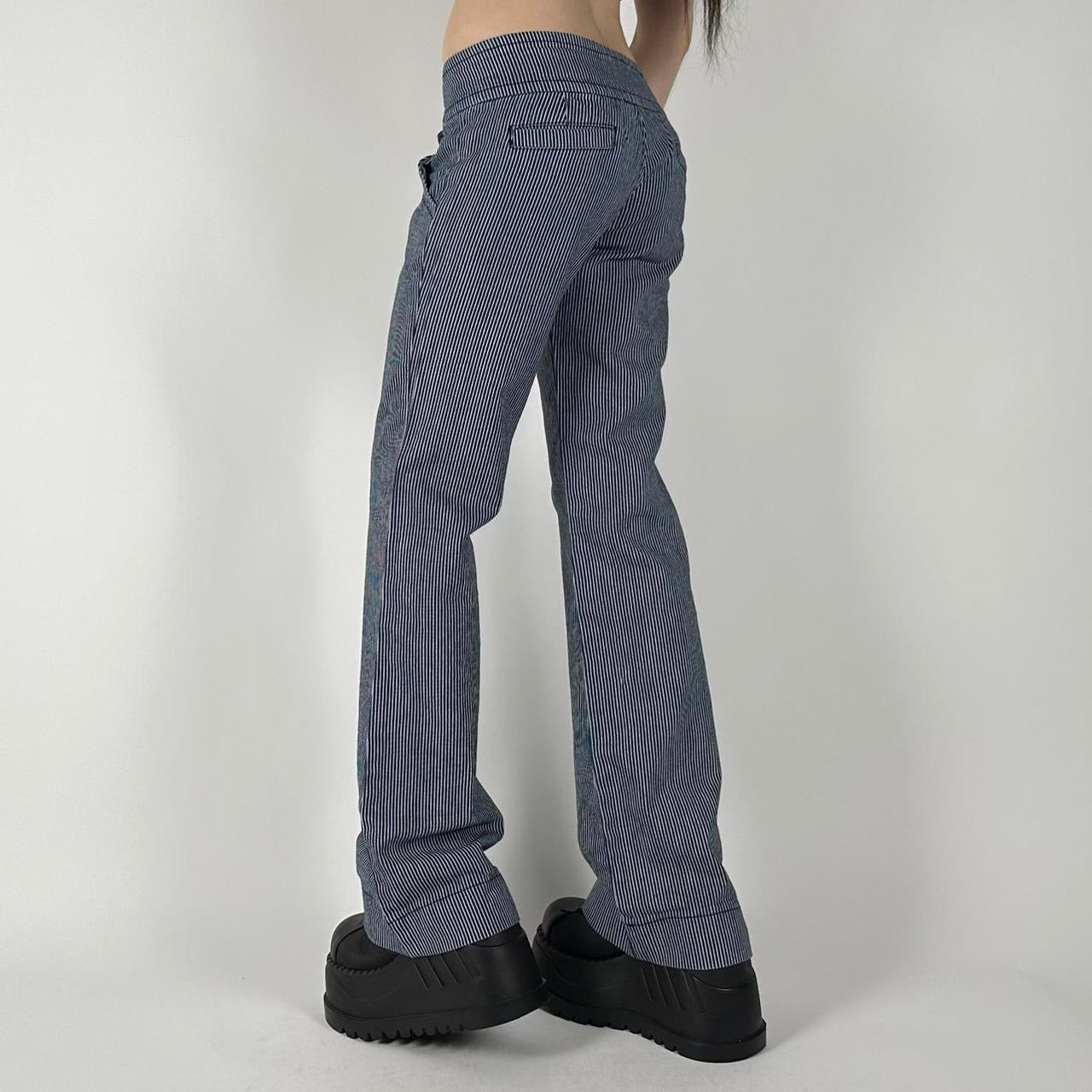 00s Guess Striped Flare Jeans (XS)