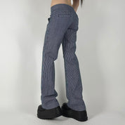 00s Guess Striped Flare Jeans (XS)